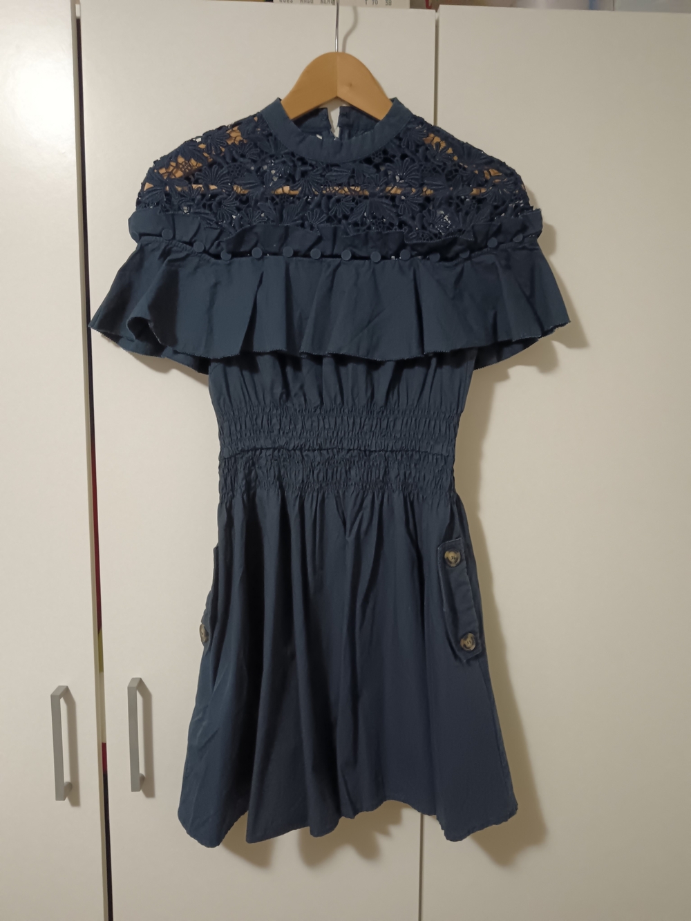 Self Portrait Navy Lace Dress